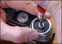 Kodak Signet 35 knobs